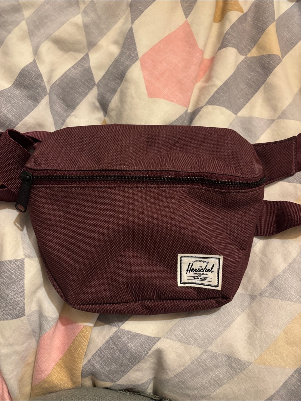 Herschel Supply Company Maroon Waist Pack with Logo Patch